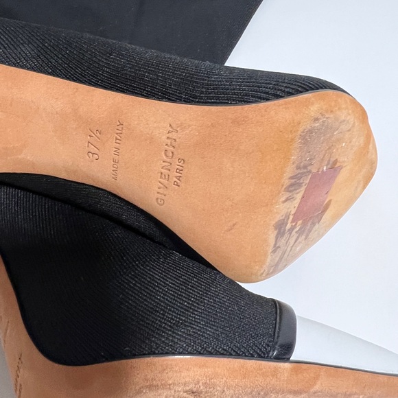 Givenchy fabric high boots 37,5 Perfect New Condition. Heels 4,5 inch - Picture 7 of 9